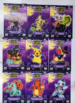 Pokemon Collectoons halloween card lot Charman squirtle Gengar Bulbasaur Pikachu - Image 1