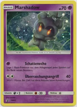 Pokemon Marshadow Cosmos Holo Black Star Promo SM93 EXC DE - Image 1