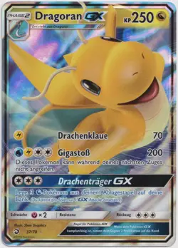 Pokemon Dragoran GX Ultra Rare Majestat der Drachen 37/70 NM Deutsch - Image 1