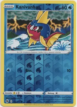 Pokemon Kanivanha Reverse Holo Common Weg des Champs 011/073 NM Deutsch - Image 1