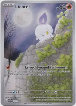 Pokemon Lichtel Illustration Rare Weiße Flammen 101/086 NM Deutsch - Image 1