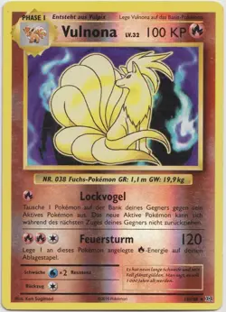 Pokemon Vulnona Reverse Holo Rare Evolution 15/108 EXC Deutsch - Image 1