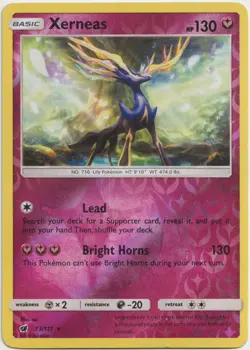 Pokemon Xerneas Reverse Holo Rare Aufziehen der Sturmrote 73/111 EXC Deutsch - Image 1