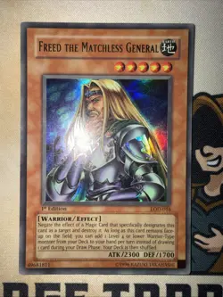 Freed The Matchless General - LOD-016 - Ultra Rare - 1st Edition Yugioh LP - Image 2