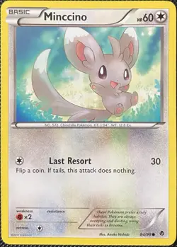 Minccino 84/98 Emerging Powers Regular - Pokemon Card - Image 1