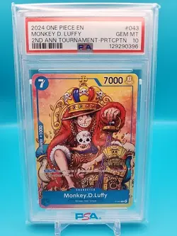 Monkey.D.Luffy (2nd Anniversary Stamped Promo) P-043 One Piece Promotion - Image 1