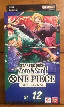 New Sealed! One Piece Card Game English Starter Deck ST-12 ZORO & SANJI English - Image 1