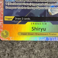 One Piece - The Time Of Battle #OP16-108 (SR) Shiryu - New 🔥 - Image 4