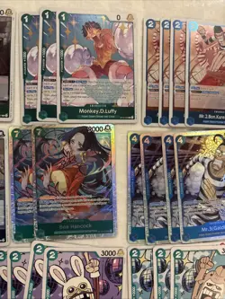 One Piece TCG Op16 Blue/Green Luffy Deck Complete (SR Boa, Ivankov, Galdino) - Image 3