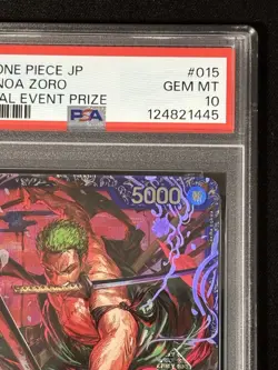 PSA 10 One Piece Card Game Roronoa Zoro SR ST21-015 Flagship for JAPAN Promo - Image 3