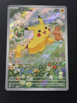 Pokemon TCG SV: Scarlet & Violet Pikachu 088 Promo Card NM - Image 1