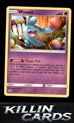 Wynaut 77/236 Pokemon Uncommon SM - Unified Minds Card NM - Image 1