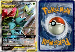 Pokemon Card - Celebi & Venusaur GX - Sun & Moon Promo SM167 Promo Holo Damaged - Image 3