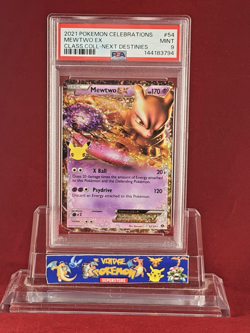 2021 Pokemon Celebrations MEWTWO ex Holo Card #54 Freshly Graded PSA 9 - Image 1