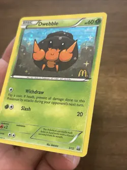 Pokemon Card Dwebble 3/12 McDonald’s Promos 2012 M12 Pokemon TCG Holo Foil - Image 4