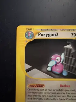 Pokemon TCG Porygon2 Aquapolis Non-Holo Rare Card 28/147 - Image 3