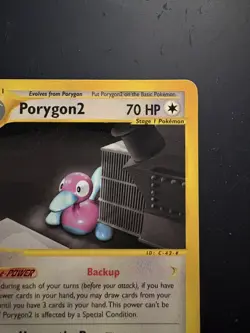 Pokemon TCG Porygon2 Aquapolis Non-Holo Rare Card 28/147 - Image 4