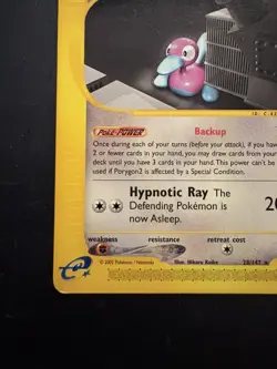 Pokemon TCG Porygon2 Aquapolis Non-Holo Rare Card 28/147 - Image 5