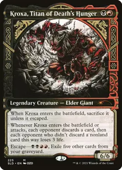 MTG Kroxa, Titan of Death's Hunger [Secret Lair Drop Series] - Image 1