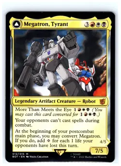 Megatron, Tyrant 12 Universes Beyond: Transformers Magic: The Gathering LP - Image 1