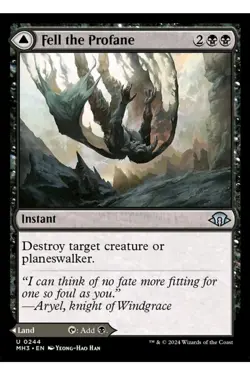 1x MTG Fell the Profane - MH3 MDFC! NM Mint! - Image 1