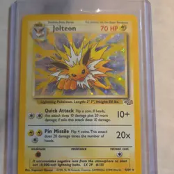 Jolteon 4/64 Jungle Holo Rare 70 HP Pokemon Card Wizards 1999 - Image 1