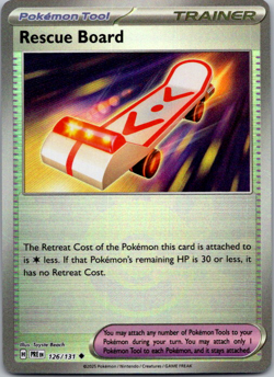 Pokemon TCG Rescue Board 126/131 Pokeball Reverse Holo Prismatic Evolutions NM - Image 1