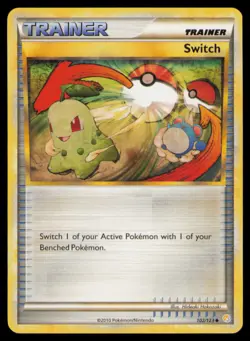 Switch 102/123 Uncommon HeartGold & SoulSilver Pokemon Lightly Played - Image 1