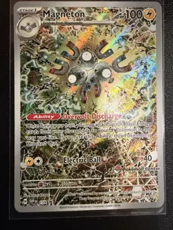 Magneton 159 Pokemon Center Exclusive Stamped Promo Surging Sparks ETB NEAR MINT - Image 1