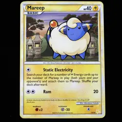 Pokemon TCG Mareep (#13) HGSS Trainer Kit: Gyarados & Raichu 13/30 LP - Image 1
