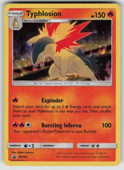 Typhlosion - SM185 Holo Promo Sun & Moon Promo Pokemon Lightly Played - Image 1