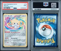2020 POKEMON SWORD & SHIELD VIVID VOLTAGE #119 JIRACHI PSA 9 - Image 3