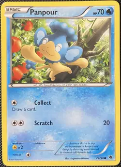 Panpour 22/98 Emerging Powers Regular - Pokemon Card - Image 1