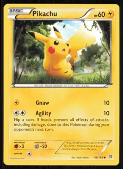 Pikachu 48/162 Common BREAKthrough Pokemon Moderately Played - Image 1
