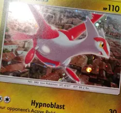 Latias SM135 Cosmo Holo Sun & Moon Black Star Dragon Majesty Pokemon Promo - Image 2