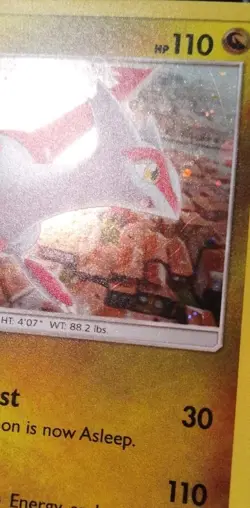 Latias SM135 Cosmo Holo Sun & Moon Black Star Dragon Majesty Pokemon Promo - Image 3