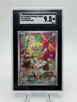 Pokemon Temporal Forces MINCCINO Illustration Rare SGC 9.5 #182 - Image 1