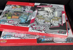 Pokemon Black Bolt White Flare Poster Binder Booster Box 2-Pack TCG - Image 1