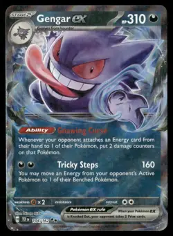 Gengar ex Temporal Forces 104/162 Double Rare Pokemon Near Mint - Image 1