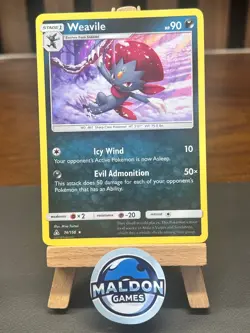 Weavile 74/156 Ultra Prism Holo Rare NM 2018 - Image 1