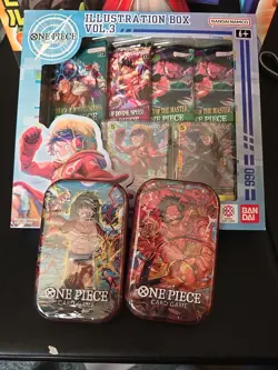 One Piece Card Game Tin Pack Set Vol 1 & Illustration Box Vol. 3 Booster Packs - Image 2