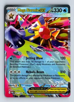 Mega Starmie ex 021/088 Double Rare Perfect Order Pokemon NM/M - Image 1
