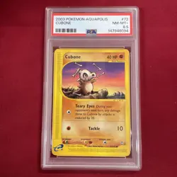 GRADED PSA 8.5 2003 Pokemon Aquapolis Cubone #72 - Image 1