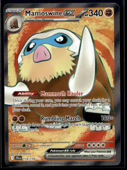 Mamoswine ex - SV09: Journey Together 174/159 NM Pokemon TCG | Buy 10 Get 10 Fre - Image 1