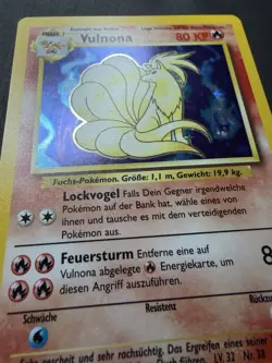 1999 Pokemon Ninetales Base Set Holo Rare #12 German Unlimited WOTC NM- - Image 3