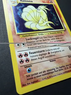 1999 Pokemon Ninetales Base Set Holo Rare #12 German Unlimited WOTC NM- - Image 4