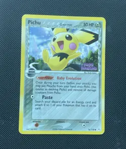 Pichu 76/110 EX Holon Phantoms Delta Species Reverse Holo ENG Basic 50HP 2006 - Image 1