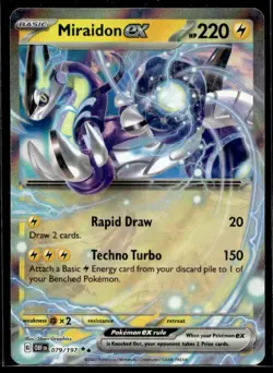 Miraidon ex SV03: Obsidian Flames 079/197 LP Pokemon TCG | Buy 3 Get 5 Free - Image 1