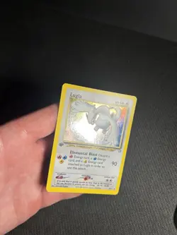 Pokemon TCG Lugia 9/111 1st Edition Neo Genesis Holo Rare LP/LP- - Image 5
