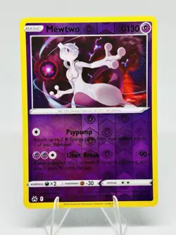 Pokemon TCG Crown Zenith Mewtwo 059/159 Rare Reverse Holo NM/MINT - Image 1